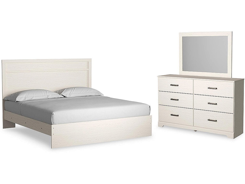 Stelsie King Panel Bed, Dresser and Mirror - main image