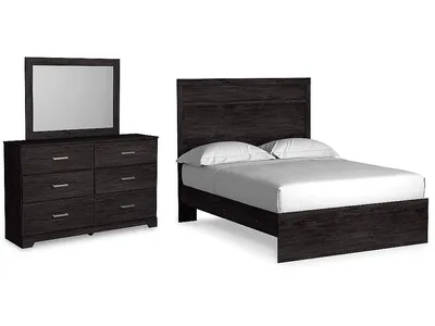 Belachime Full Panel Bed, Dresser and Mirror