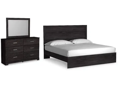 Belachime King Panel Bed, Dresser and Mirror