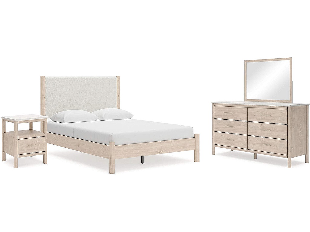 Cadmori Queen Panel Bed, Dresser, Mirror and Nightstand - main image