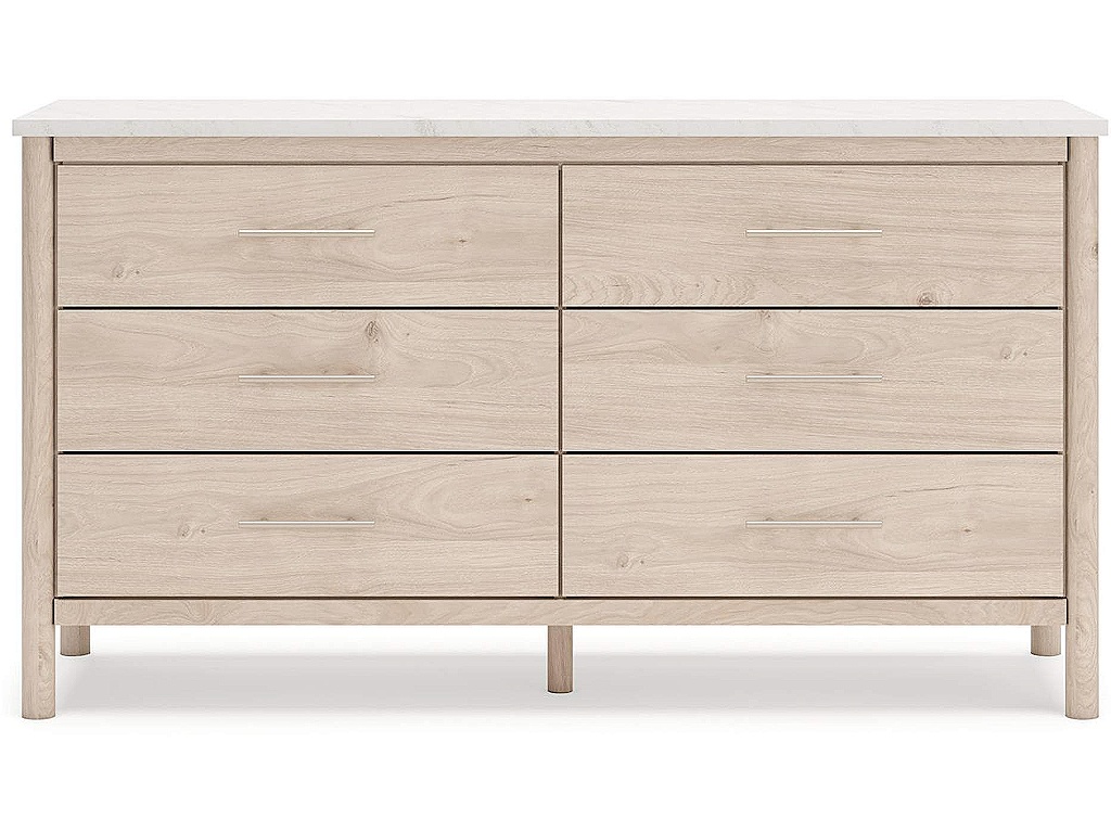 Cadmori King Upholstered Panel Bed, Dresser and Nightstand - image 1