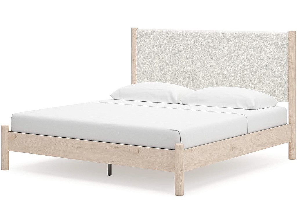 Cadmori King Upholstered Panel Bed - image 3