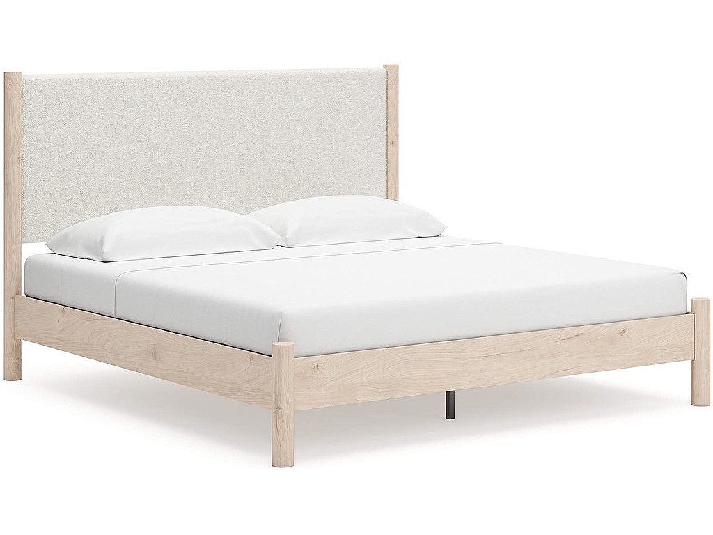 Cadmori King Upholstered Panel Bed - main image