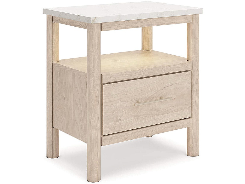 Cadmori King Upholstered Panel Bed, Dresser and Nightstand - image 14