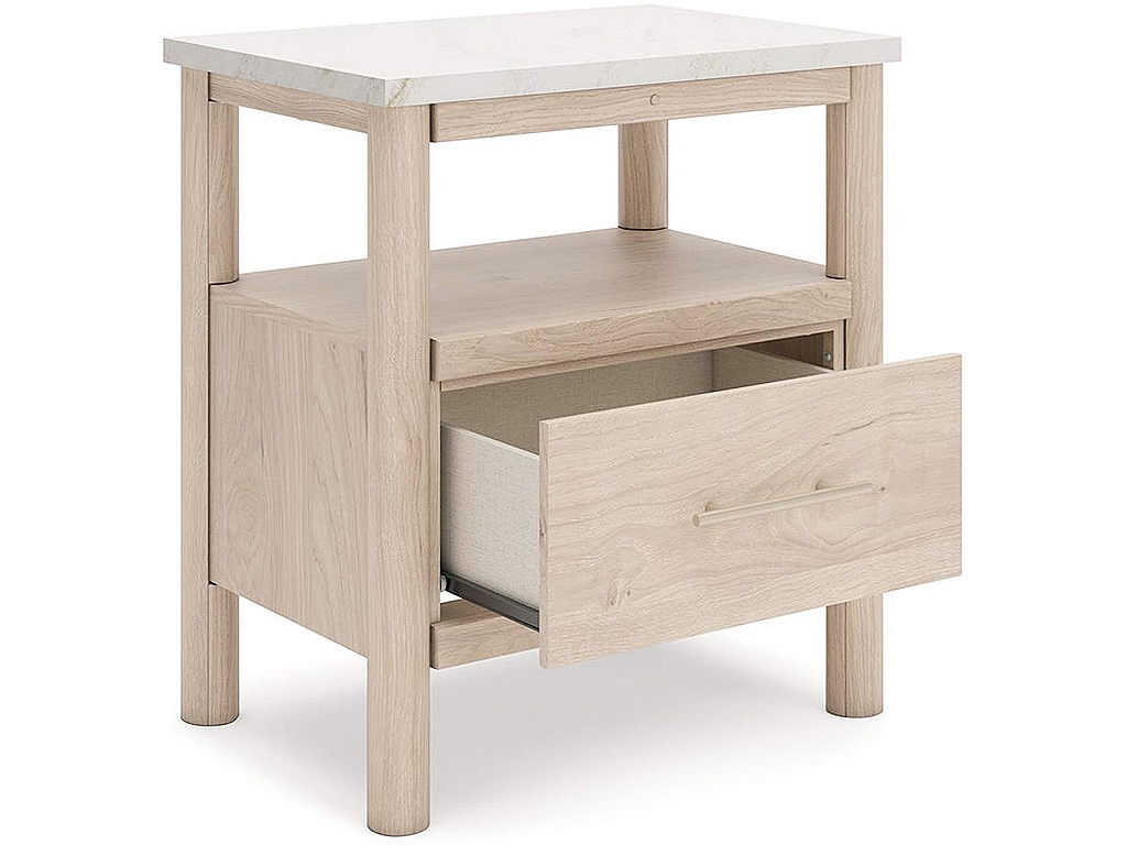 Cadmori King Upholstered Panel Bed, Dresser and Nightstand - image 15