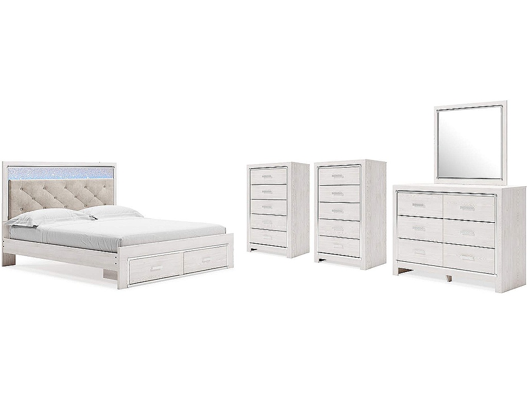 Altyra King Storage Bed, Dresser, Mirror and 2 Chests - main image
