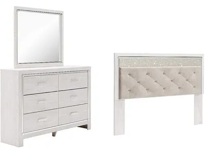 Altyra King Panel Headboard, Dresser and Mirror