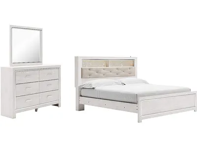 Altyra King Panel Bookcase Bed, Dresser and Mirror - Alternative View