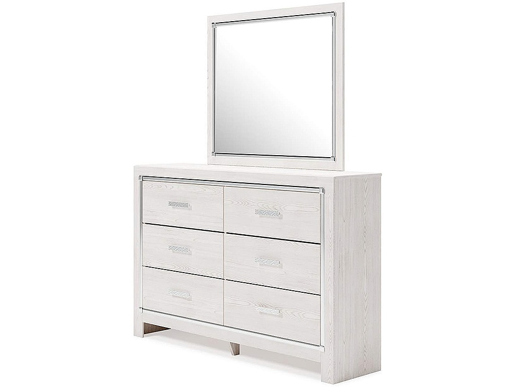 Altyra King Upholstered Storage Bed, Dresser, Mirror and 2 Nightstands - image 4