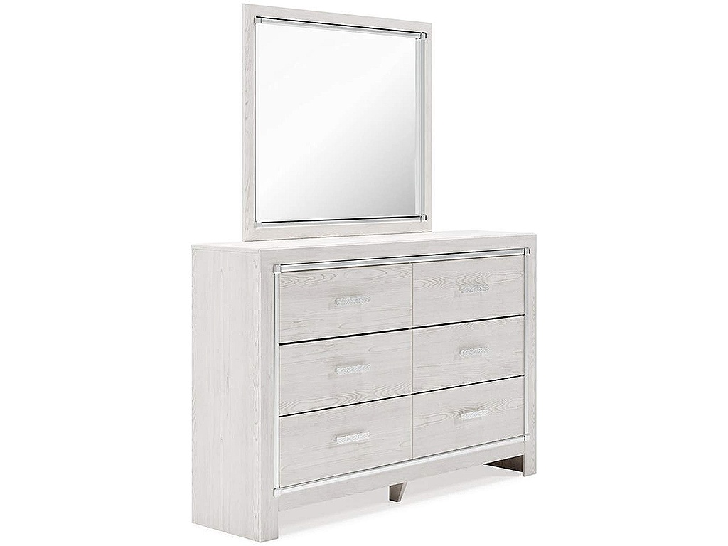 Altyra King Upholstered Storage Bed, Dresser, Mirror and 2 Nightstands - image 1