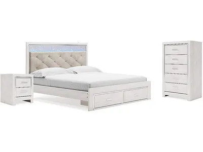 Altyra King Storage Bed, Chest and Nightstand