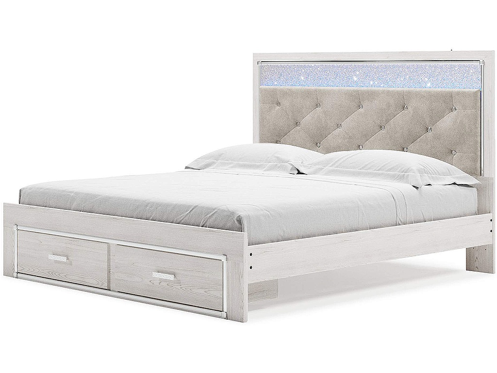 Altyra King Upholstered Storage Bed, Dresser, Mirror and 2 Nightstands - image 11