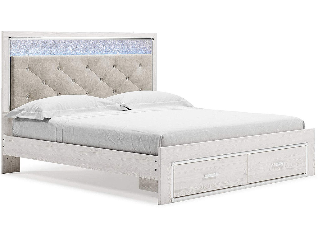 Altyra King Upholstered Storage Bed, Dresser, Mirror and 2 Nightstands - image 8