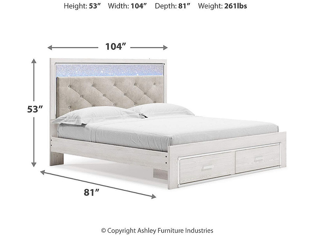 Altyra King Upholstered Storage Bed, Dresser, Mirror and 2 Nightstands - image 23