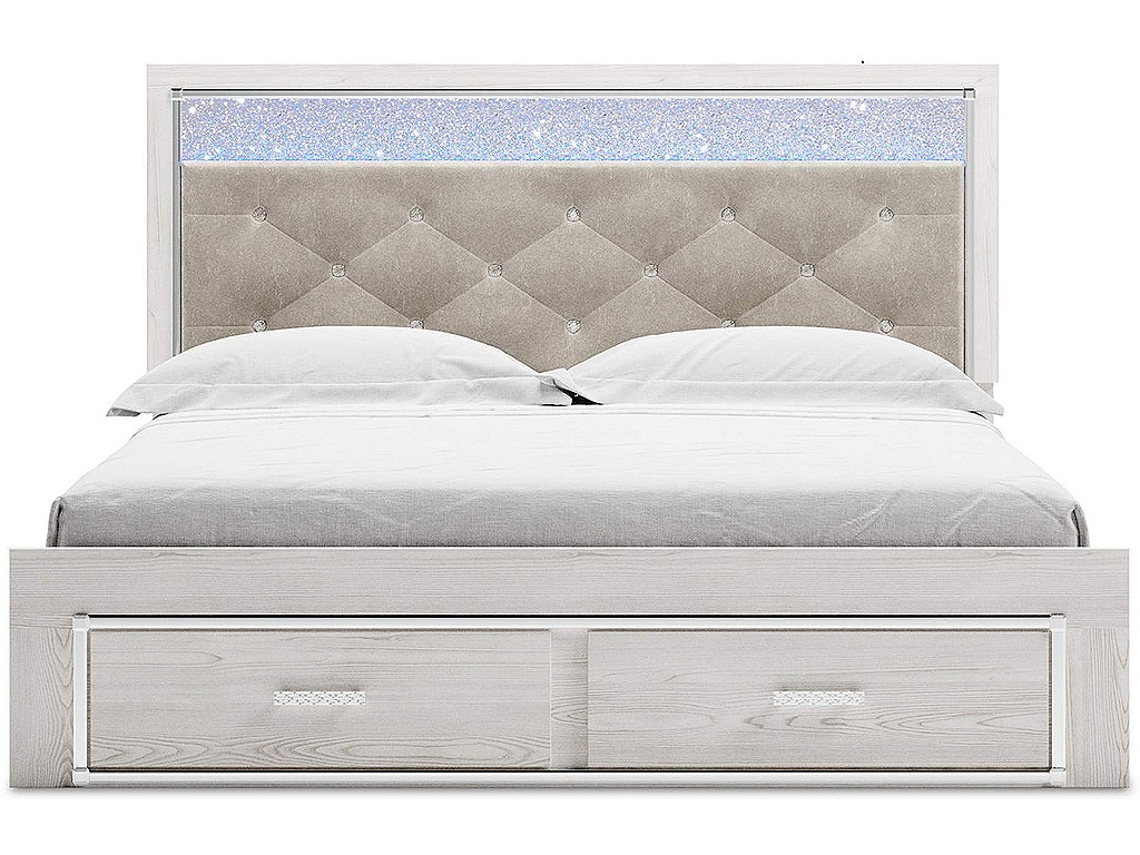 Altyra King Upholstered Storage Bed, Dresser, Mirror and 2 Nightstands - image 10