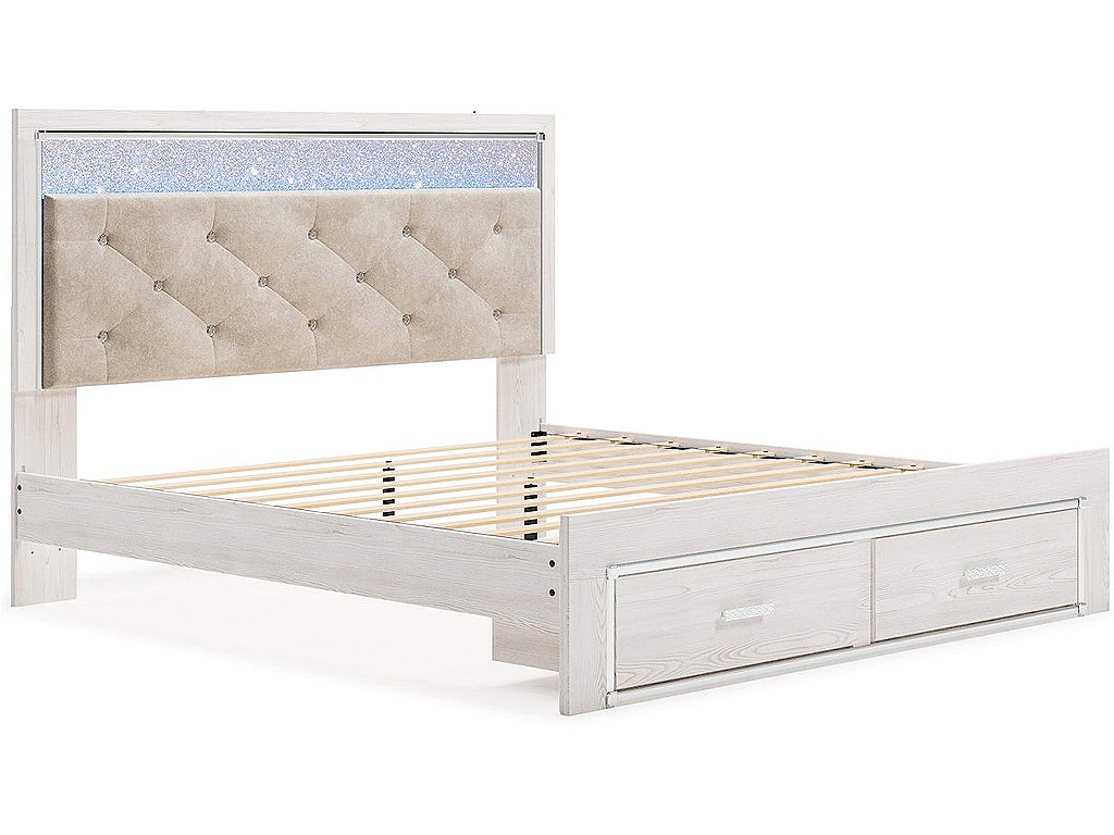 Altyra King Upholstered Storage Bed, Dresser, Mirror and 2 Nightstands - image 9