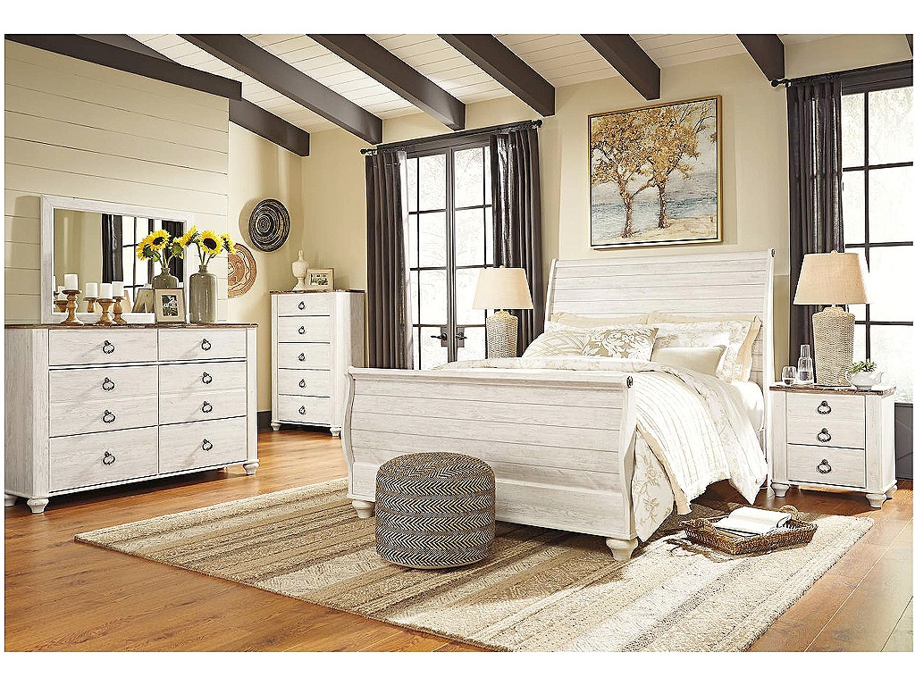 Willowton Queen Sleigh Bed - image 2