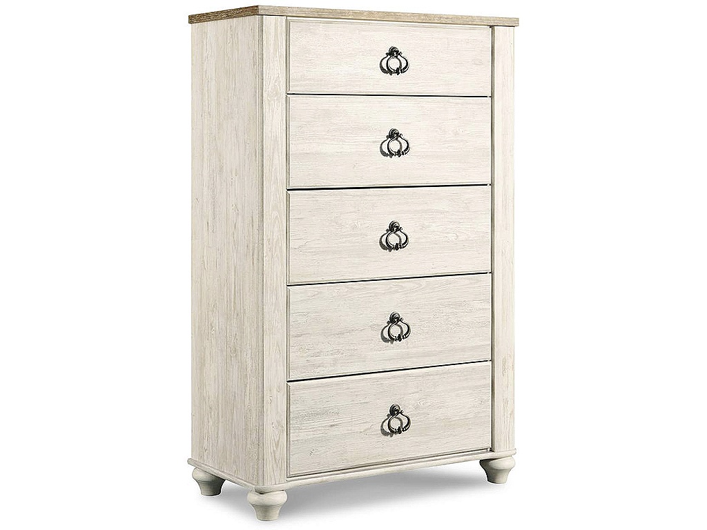 Willowton Queen Sleigh Bed, Dresser, Mirror, Chest and Nightstand - image 5
