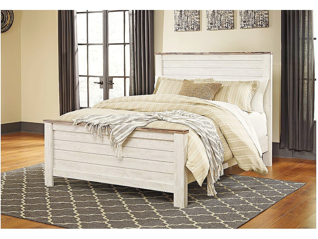 Willowton Queen Panel Bed, Dresser, Mirror, Chest and 2 Nightstands - image 3