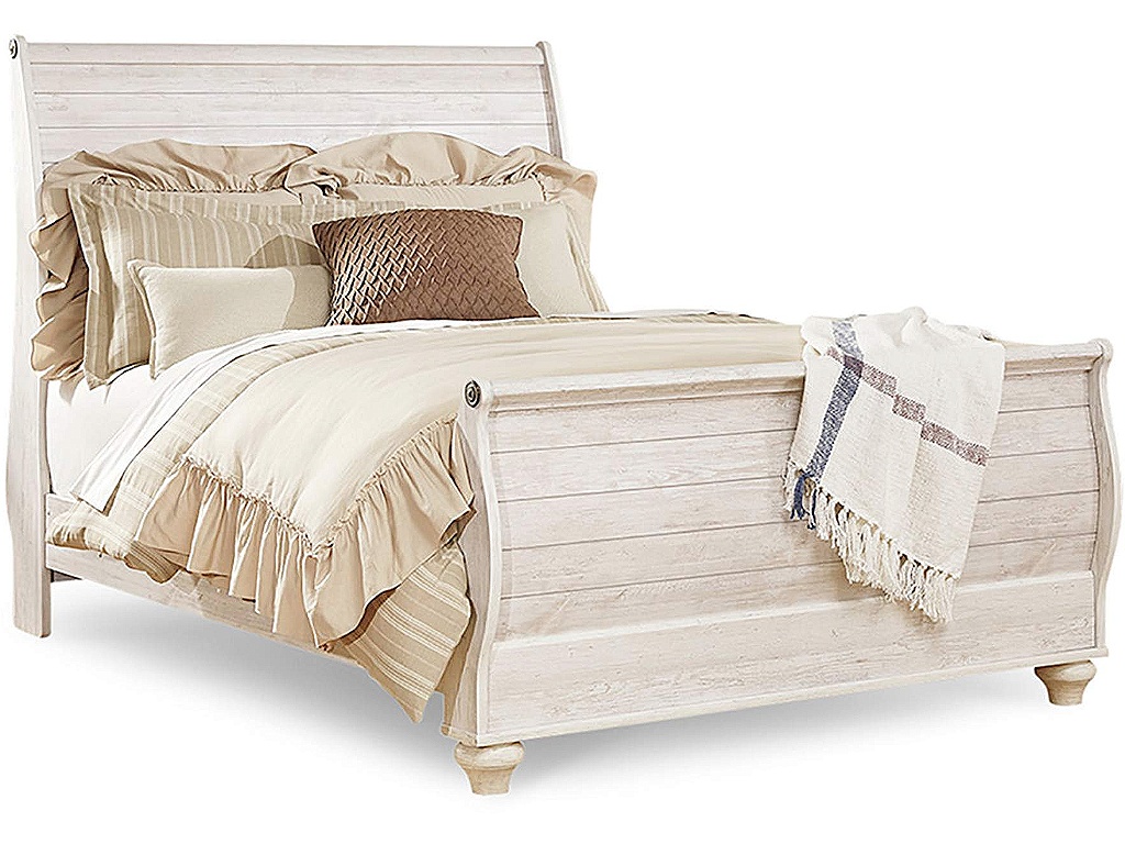 Willowton Queen Sleigh Bed, Dresser, Mirror, Chest and Nightstand - image 3