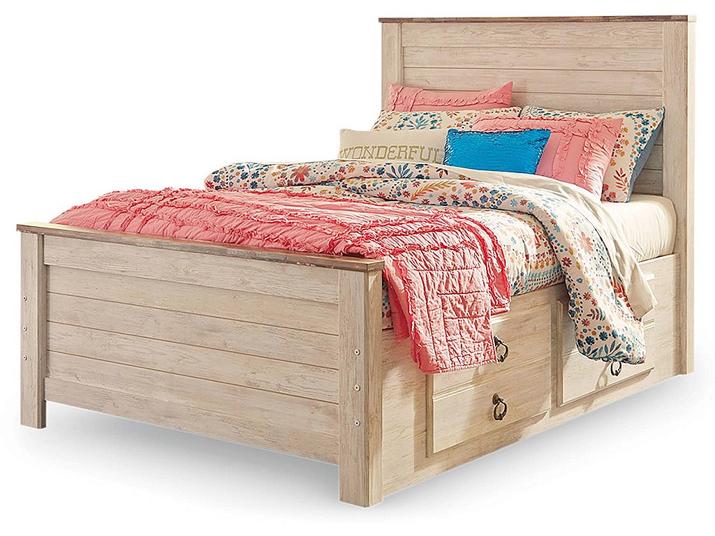 Willowton Full Panel Bed with 2 Storage Drawers - main image