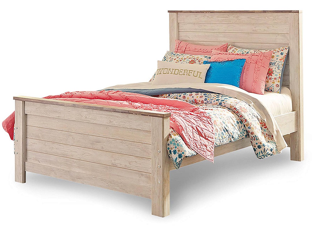 Willowton Full Panel Bed and Nightstand - image 1