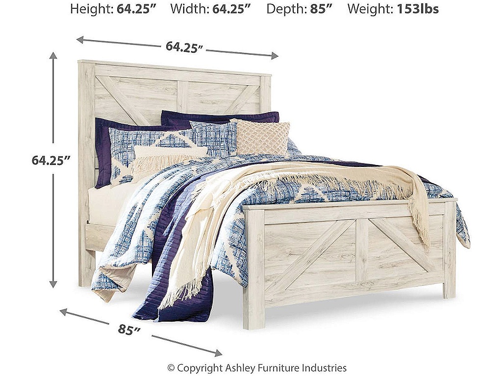 Bellaby Queen Crossbuck Panel Bed - image 3