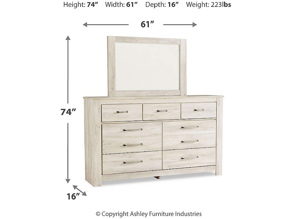 Bellaby Queen Panel Bed, Dresser, Mirror, Chest and 2 Nightstands - image 6