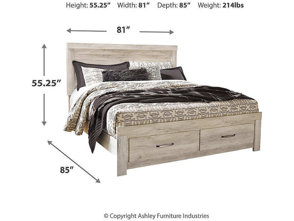 Bellaby King Panel Storage Bed, Dresser, Mirror and Nightstand - image 5