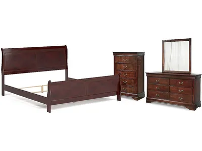 Alisdair King Sleigh Bed, Dresser, Mirror and Chest