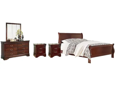 Alisdair Queen Sleigh Bed, Dresser, Mirror, Chest and 2 Nightstands