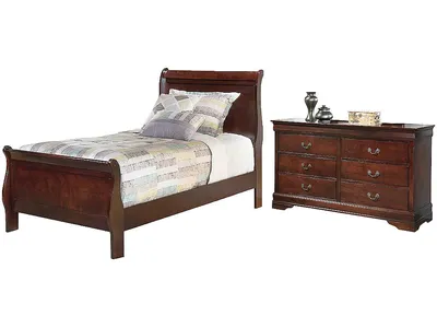 Alisdair Twin Sleigh Bed and Dresser