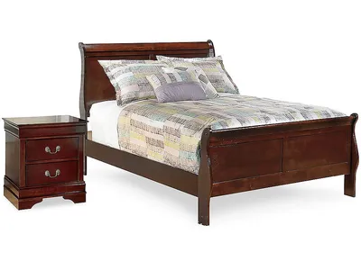 Alisdair Full Sleigh Bed and Nightstand
