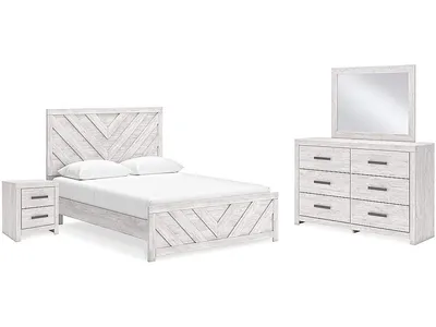 Cayboni Queen Panel Bed, Dresser, Mirror and Nightstand