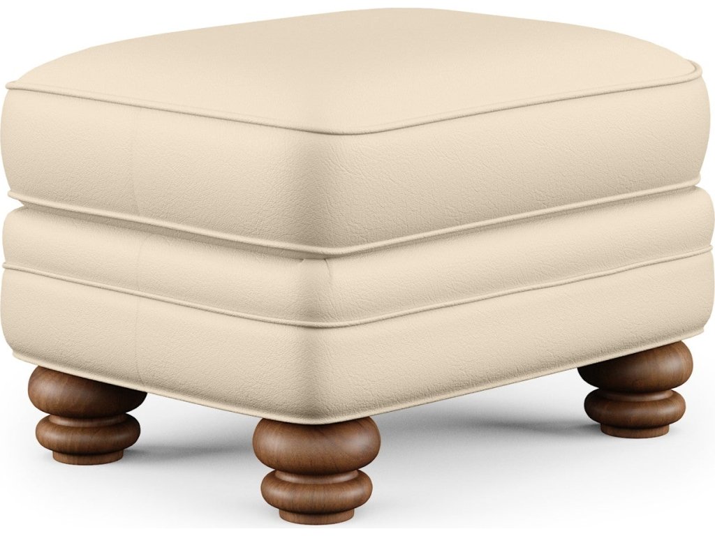Bay Bridge Leather Ottoman - main image