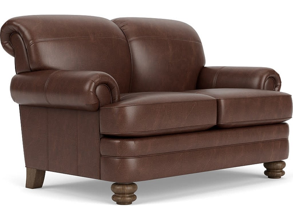 Bay Bridge Leather Loveseat - main image