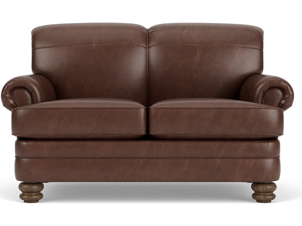 Bay Bridge Leather Loveseat - image 6