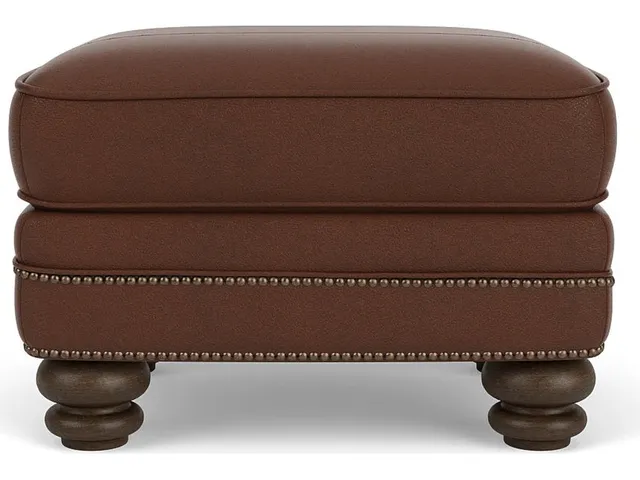 Bay Bridge Leather Ottoman