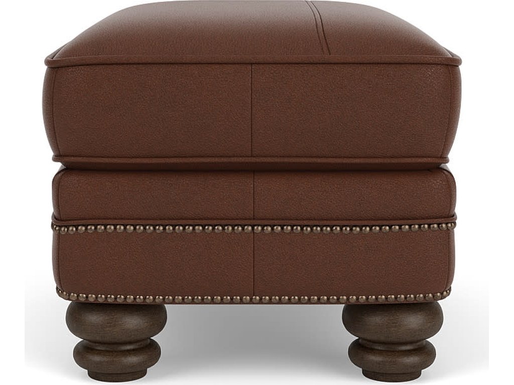 Bay Bridge Leather Ottoman - image 2