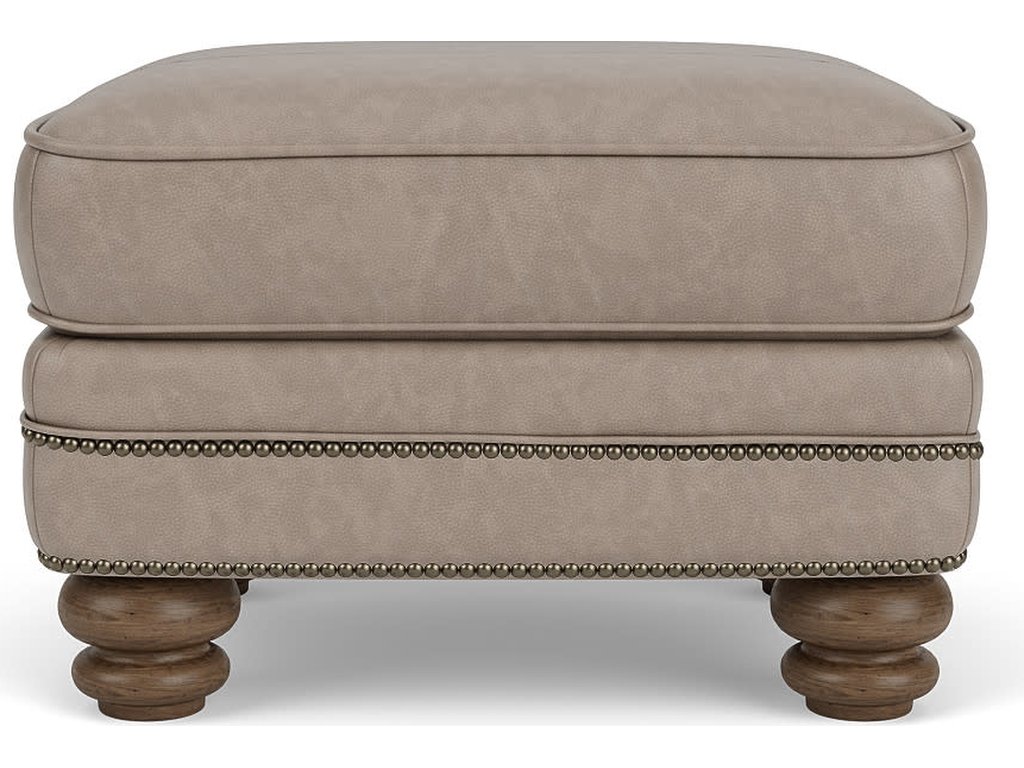 Bay Bridge Leather Ottoman - image 4