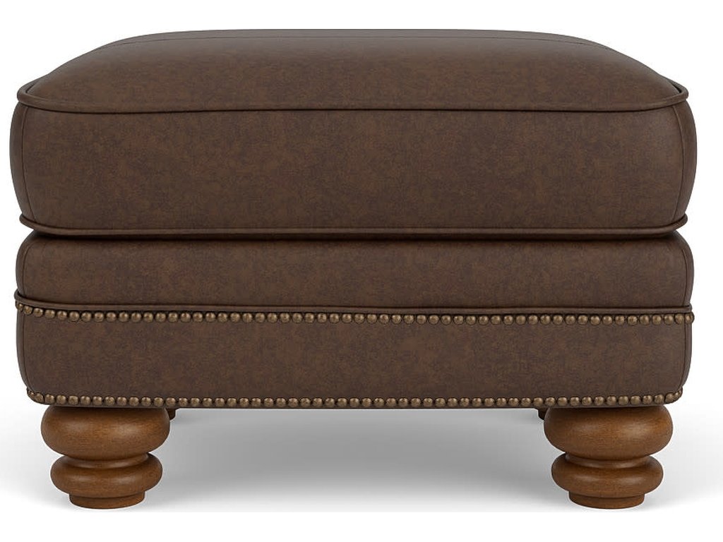 Bay Bridge Leather Ottoman - image 5