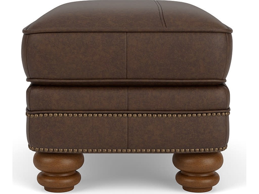 Bay Bridge Leather Ottoman - image 6