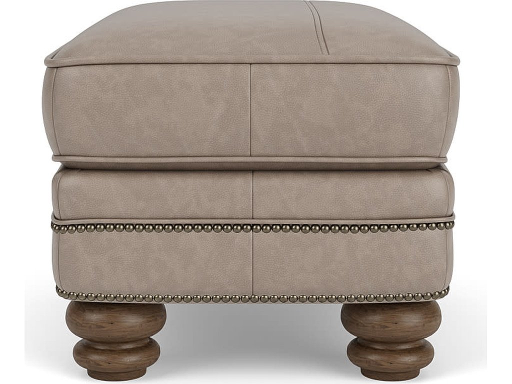Bay Bridge Leather Ottoman - image 7