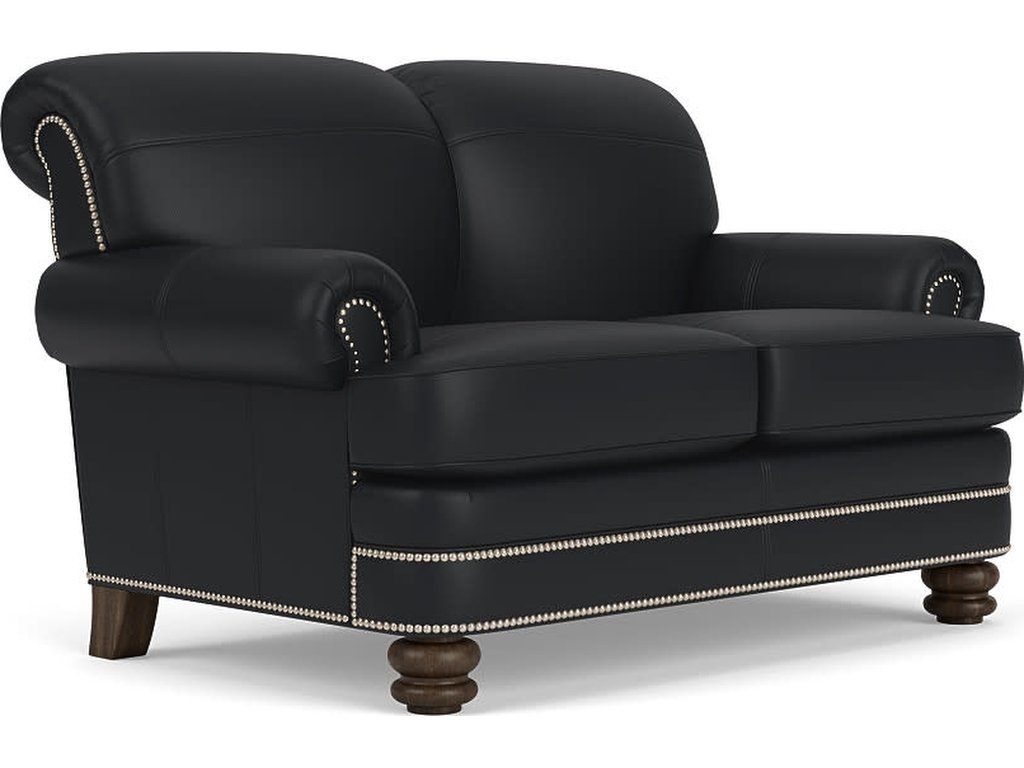 Bay Bridge Leather Loveseat - main image