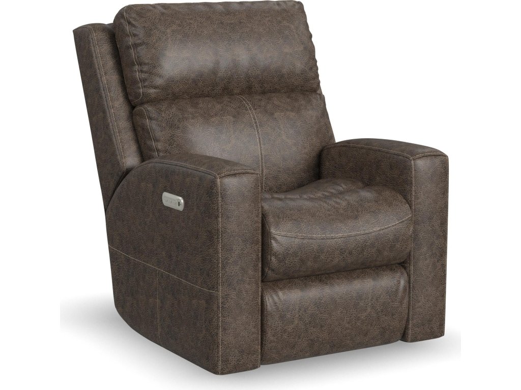 Score Leather Power Recliner with Power Headrest & Lumbar - main image