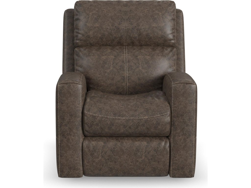 Score Leather Power Recliner with Power Headrest & Lumbar - image 2