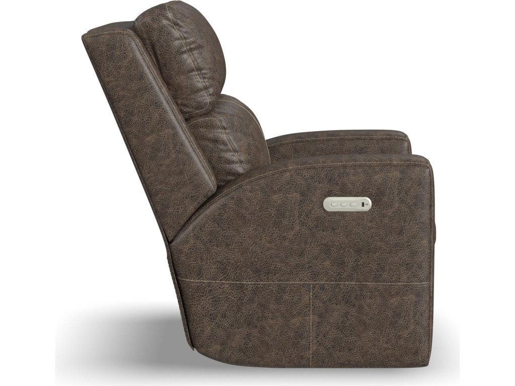 Score Leather Power Recliner with Power Headrest & Lumbar - image 3