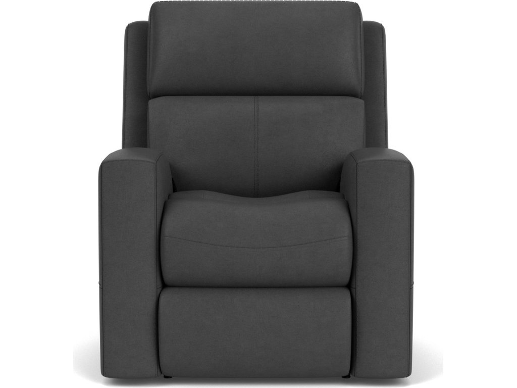Score Leather Power Recliner with Power Headrest & Lumbar - image 5