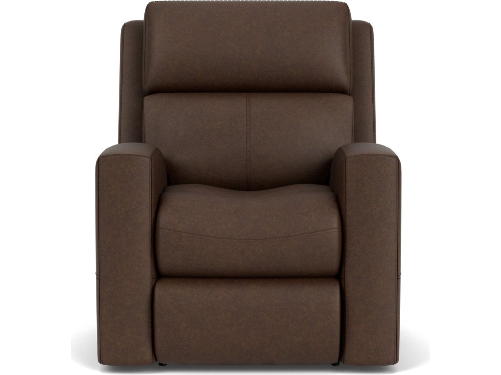 Score Leather Power Recliner with Power Headrest & Lumbar - image 6