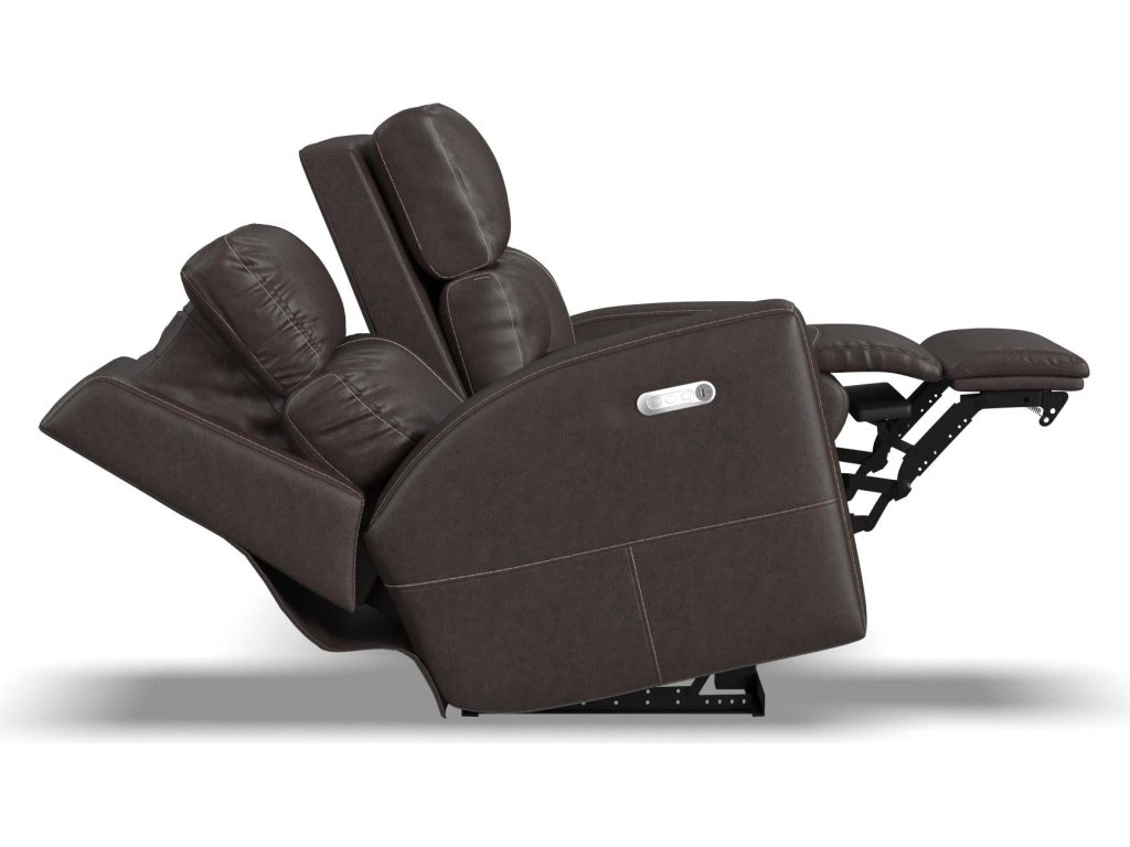 Score Leather Power Reclining Loveseat with Console & Power Headrests & Lumbar - image 10